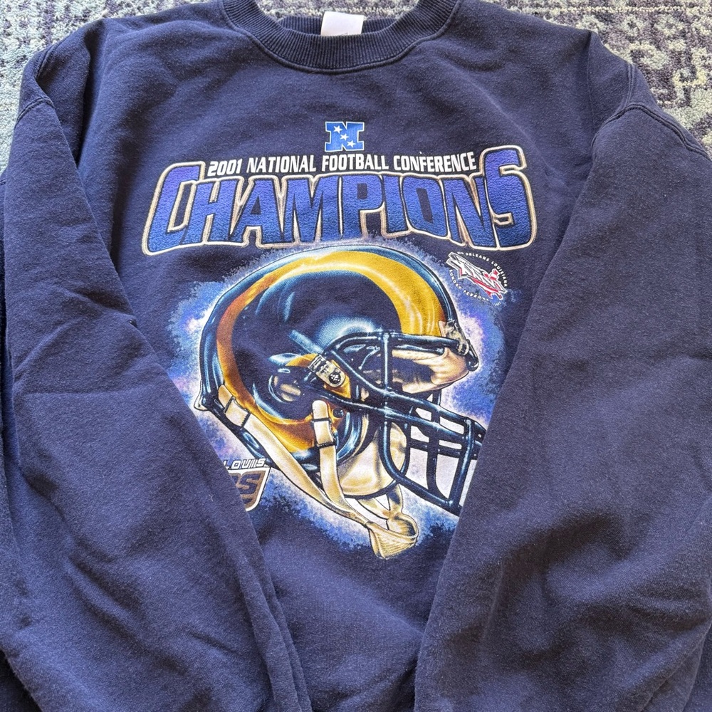 2001 Rams National Football Conference Champions Crewneck - Picture 2 of 7
